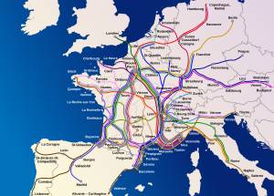 Carte du réseau de train de nuit souhaité d’ici 2030. © Oui au train de nuit
